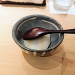 匠 進吾 - 里芋のすり流し、菊菜とカキ