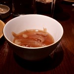 レストランユニック - コンソメのロワイヤル　ふかひれソース！