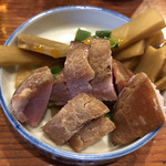 麺処ほん田 - ビールについてくるお通し