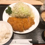 にし邑 - 上ロースかつ定食 1,400円