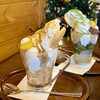 野坂茶屋 - 料理写真:抹茶パフェときな粉と黒蜜のパフェ