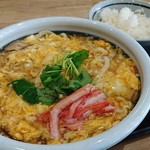 丸亀製麺 - 限定/満福かに玉あんかけ・得+白ごはん