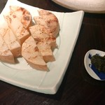 かしわや 泰 美酒佳鶏 - 長芋は塩とあおさで