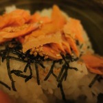 酒菜坊 橋蔵 - だし茶漬け＜鮭＞　ズームアップ