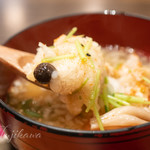 こめらく - 揚げ餅とたっぷり大根おろしの特製みぞれ茶漬け