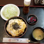 とんかつ さんか - かつ玉丼(950円)です。