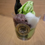 一〇八抹茶茶廊 - あずき白玉パフェ