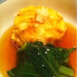 銀座 とよだ - ほうれん草と猪子餅