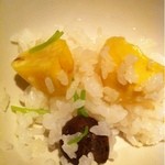 銀座 とよだ - 栗と零余子の銅鍋ご飯
      