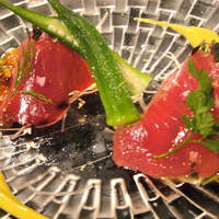 横浜うかい亭 - 初カツオのを初めてマリネで味わった。美味♪