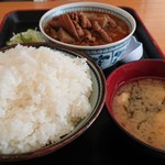永井食堂 - もつ煮定食(もつ大)