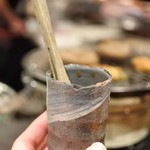 Yakiniku Maru - 椎茸に塗って焼いた醤油