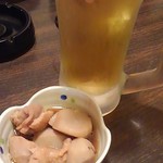 Izakaya Ooshou - ビールとつきだしの煮物