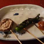 うかい鳥山 - 焼野菜二点