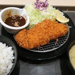 Matsunoya - 味噌ロースかつ定食630円