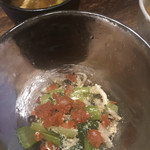 料理旅館 奥飛騨山草庵 饗家 - きのこ、小松菜、カリカリ梅