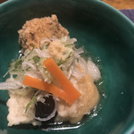 料理旅館 奥飛騨山草庵 饗家 - 栃の実餅、里芋キクラゲ団子、揚げだし