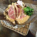 魚酔庭 - 合鴨朴葉焼き
