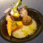 ファリナモーレ - ◆「根菜のサラダ ヤーコンドレッシング」