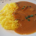 タンドール　インドレストラン　 - カレーライス（この日は日替わりサトイモと？）