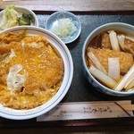 Osoba Takamatsu - かつ丼セット　豆きつね蕎麦\1260(18-12)