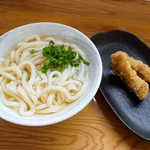 合田うどん - とり天うどん（かけ イリコ出汁と、とり天）