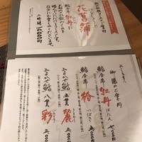 鮨 水魚 - メニュー！