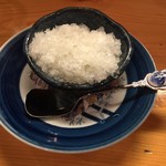 手酌割烹 てら田 - 口直し
      カボスのシャーベット 柚子の蕨餅