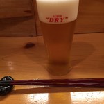 手酌割烹 てら田 - プレミアムモルツ生ビール