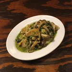 Bourguignon-style whelk and mushrooms