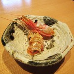 寿司栄 華やぎ - 海老の頭。