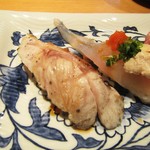 寿司栄 華やぎ - ノドグロ炙り。