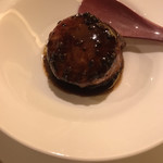 和風フレンチ ichiRyu - キノコと里芋のコロッケ、上にフォアグラ。粘り気が思ったよりマッチして、味を一段階引き上げている