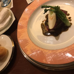 Wafuu Furenchi Ichiryuu - シメのラム肉。ここまで来て気づく。なんと、どの料理にもナイフやフォークを使用しない！スプーンと箸だけで食べさせるところが秀逸だ。