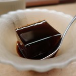 花いち - デザートは黒砂糖の寒天♪