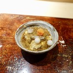 菊鮨 - ［2018/12］酒肴⑦ 佐賀県いろは島産かきの酢醤油ジュレがけ