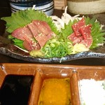 炭火焼鳥 鶏拓 - 造り二種盛り