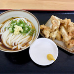 手打ちうどん ひさ枝 - ぶっかけ冷と、とり天バラシ