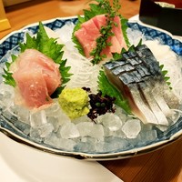 日本料理 空海 別亭 - お刺身盛合せ　特に〆サバが美味しかった