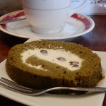 夢や - 小豆の入ったロールケーキ