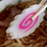 ラーメン 雅 - 【2018.12.28(金)】醤油ラーメン(大盛)・255gのナルト