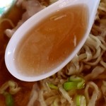 ラーメン 雅 - 【2018.12.28(金)】醤油ラーメン(大盛)・255gのスープ