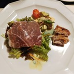 松屋酒店 - Hors d'oeuvre　帆立貝とアボカドのサラダ､生ハム､若鶏のグリエ
