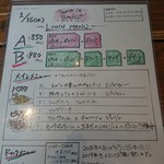 taverna la amico - メニューは変わるようです