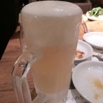 炭火兜ひつじ - 流氷レモンビール(800円)