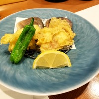 日本料理 空海 別亭 - 蛤の天婦羅は彼のお気に入り