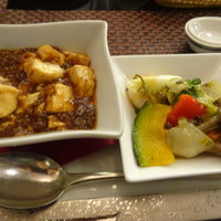 中国料理 桃花林 - 麻婆豆腐　海老と漬物の炒め