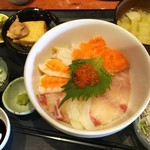 むちゃく - 日替り定食（海鮮丼）コンプリート