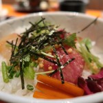 傳 - 鯛と真鯛お茶漬け膳1100円