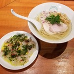 麺屋 六感堂 - 真鯛のカルパッチョ＋しおらーめん